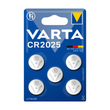 Varta CR2025 Lithium Button Cell - 5 Pack